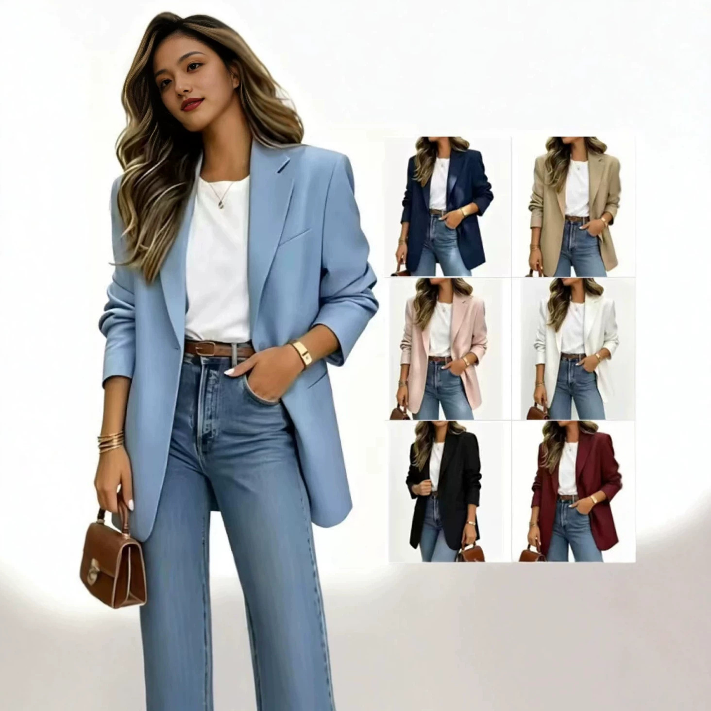 سترة لون واحد من Blazer
