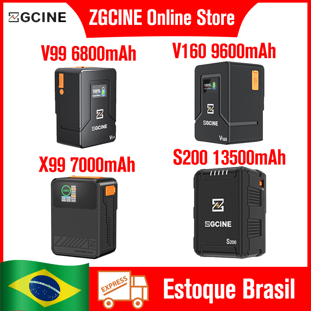 بطارية ليثيوم ZGCINE ZG-S200 V99 بتصميم V-Lock لكاميرات الفيديو/الأجهزة الرقمية/أضواء الفيديو/الشاشات (DO البرازيل)
