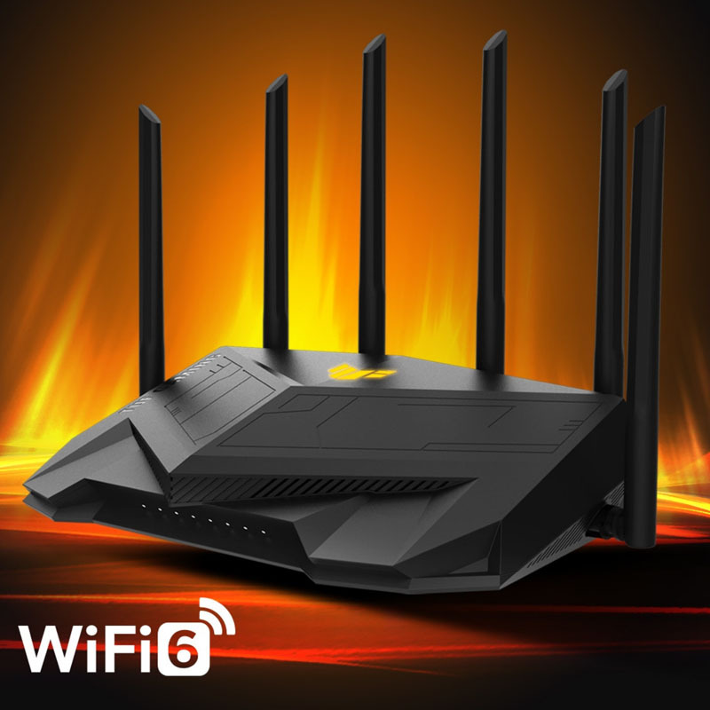 راوتر لاسلكي ثنائي التردد WIFI6 سعة 3000 ميجابت في الثانية