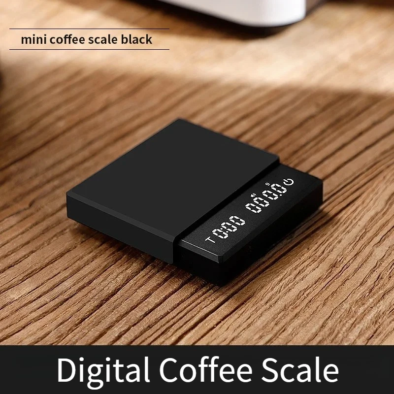 Bincoo مقياس القهوة الاحترافي مؤقت ذكي صغير 2 كجم/0.1 جرام جرام/أونصة/مل مقياس المطبخ الرقمي عالي الدقة أداة باريستا المنزلية
