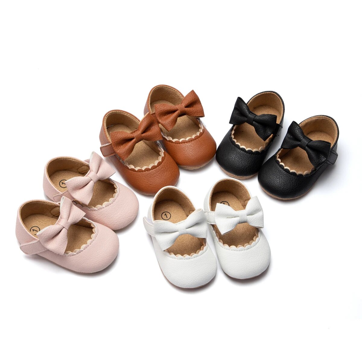 حذاء حفلة Meckior Bowknot للأطفال البنات ، مشاية أولى ، مانع للإنزلاق ، نعل مطاطي ، أطفال ، سرير فتاة ، جديد ،