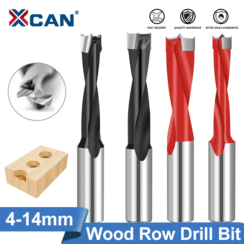 XCAN 1pc 4-10mm دوران يسار/يمين ثقب خشب فورستنر بت دريل روتر بت صف ثقب 2 شفرة قطاعة ثقوب خشبية بت ثقب مجموعة