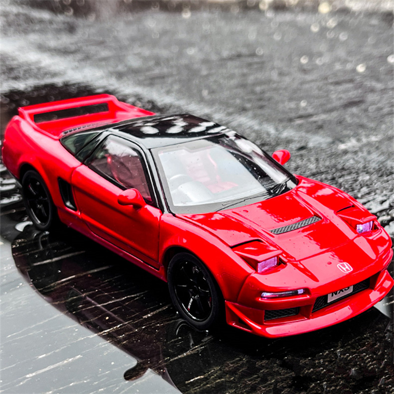 1:24 هوندا أكورا NSX MK1 NA1 سبيكة سيارة رياضية نموذج دييكاست المعادن الكلاسيكية سباق السيارات نموذج السيارة الصوت والضوء لعبة أطفال هدية