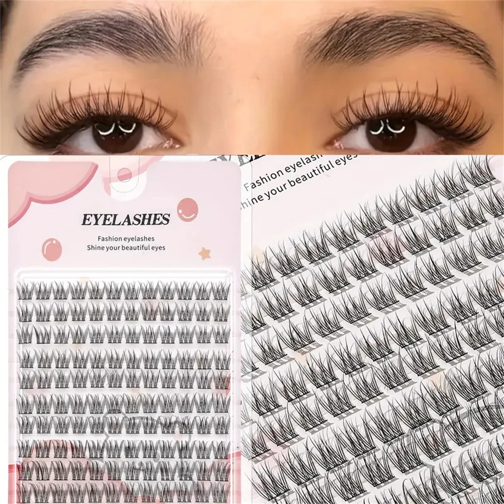 مجموعة رموش صناعية سهلة التطبيق، بتصميم كرتوني كثيف ومظهر طبيعي، مناسبة للمبتدئين، كثيفة وممتلئة، حزم واقعية بتصميم متقاطع، مناسبة للمبتدئين بتصميم منحني، قابلة لإعادة الاستخدام.