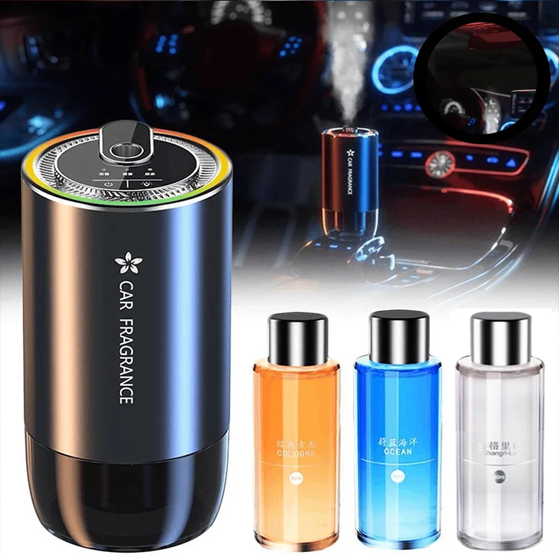 1000mAh سيارة معطّر الهواء USB قابلة للشحن العطر الناشر مصباح ليد رائحة الموزع الروائح رائحة تجديد الهواء