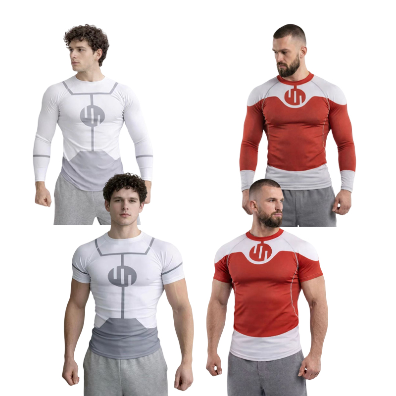 قميص راش جارد للرجال والنساء بتصميم إنفينسيبل كوسبلاي، مناسب للغوص والـ BJJ وفنون القتال المختلطة، بأكمام طويلة وقصيرة، قميص رياضي بتصميم فيلتروميتي