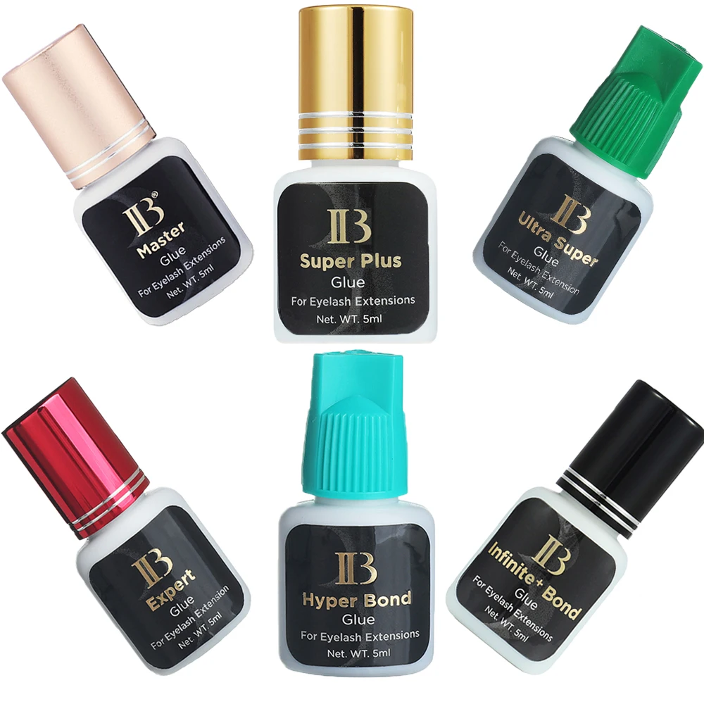غراء الرموش الأصلي IB SUPER PLUS/HYPER BOND/MASTER I-Beauty رمش تمديد لاصق يدوم طويلاً سريع الجفاف غراء كوري