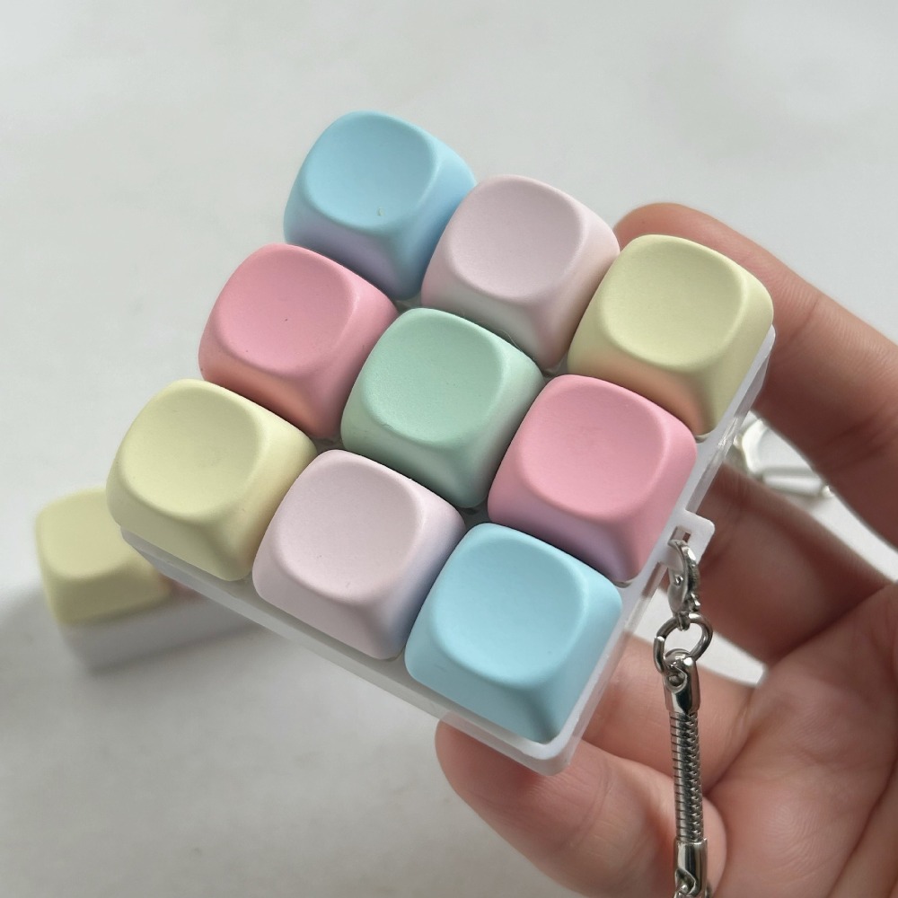 الاسترخاء 4/9 مفاتيح إصبع لوحة المفاتيح Keycap مفتاح زر الضغط لعبة أداة تخفيف التوتر قرصة لعبة الكبار
