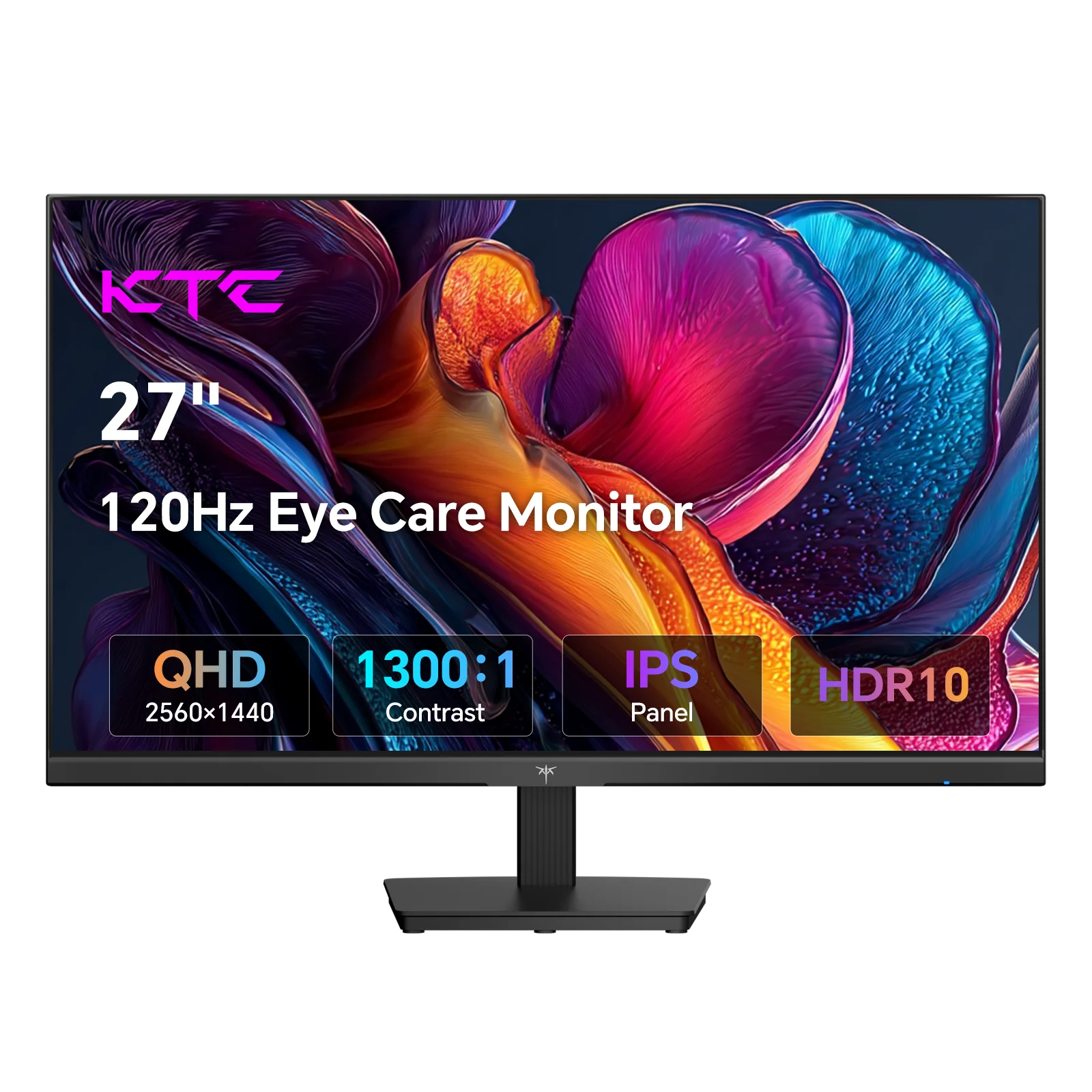 شاشة كمبيوتر KTC مقاس 27 بوصة - شاشة QHD (2560 × 1440)، شاشة تصل إلى 120 هرتز، لوحة IPS H27D9
