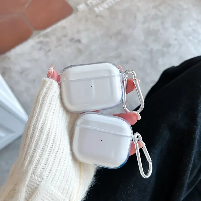 حافظة لهاتف Airpods Pro 2022 Airpods 4 2024 غطاء شفاف مقاوم للصدمات لأجهزة Airpods 1 2 3 2021 حافظة شل