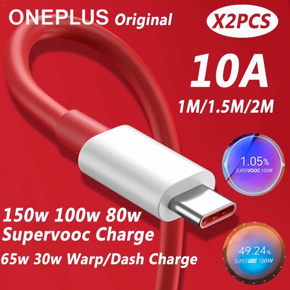Oneplus 13 12 11 كابل أصلي 150 وات 100 وات 80 وات Supervooc 2.0 Warp Usb Type C Cabo شحن سريع One Plus 10T Nord CE 5 4 10 Ace 3