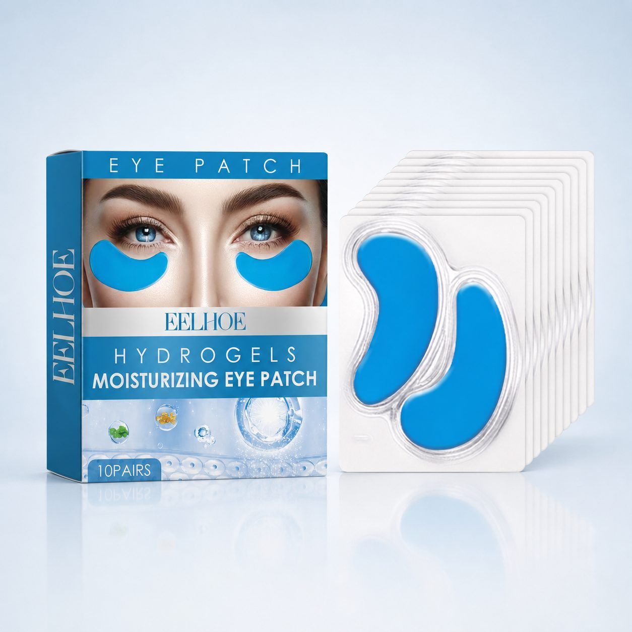 patches مرطبة للمنطقة حول العين، 10 أزواج