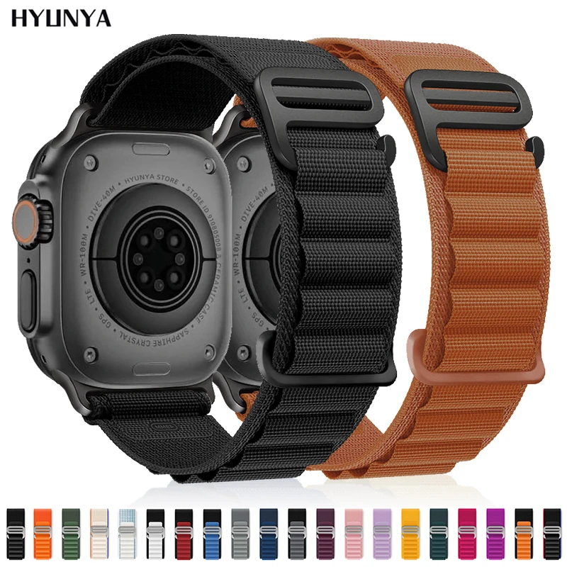 جبال الألب الأشرطة ل أبل أشرطة ساعات يد iWatch سلسلة 10 11 46 مللي متر 9 8 7 SE الترا 2 3 49 مللي متر 44 مللي متر 45 مللي متر 40 مللي متر 41 مللي متر 42 مللي متر حزام الساعات سوار