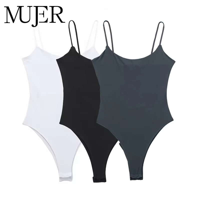 MUJER أبيض أسود الجسم امرأة بلا أكمام ضيق ارتداءها الملابس الداخلية مثير امرأة Bodys Bodycon عارية الذراعين ارتداءها المرأة الصيف القمم