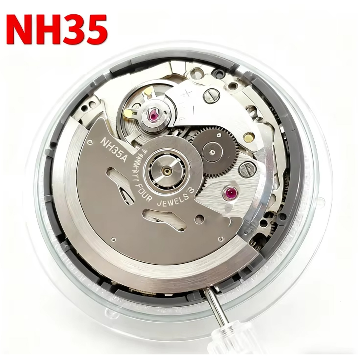 حركة ميكانيكية أوتوماتيكية يابانية أصلية NH35 عالية الدقة مع 24 جوهرة، قطعة غيار لساعة موديل NH35A مع تاريخ عند الساعة 3:00
