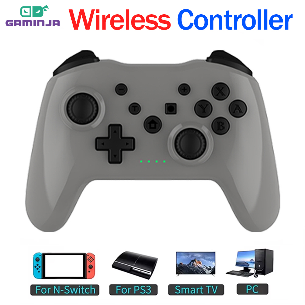ألعاب 360 ° وحدة تحكم بلوتوث لاسلكية الروك لا الكمون BT Gamepad HD الاهتزاز PC عصا التحكم لنينتندو سويتش