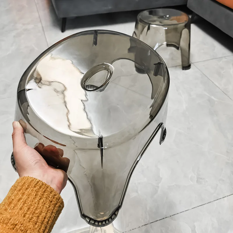 الاكريليك الحمام دش عدم الانزلاق البراز شفافة صغيرة منخفضة البراز للأطفال غرفة المعيشة المنزلي الحمام أثاث عصري بسيط