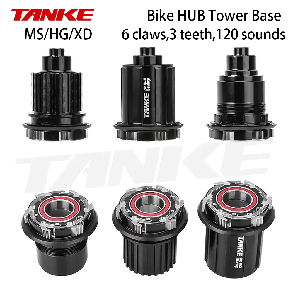 TANKE MTB العجلات Freehub XD HG MS Hub الجسم سائق 6 Pawls استبدال 135 QR 142 من خلال قبعات المحور 12 مللي متر محامل برج قاعدة Repai