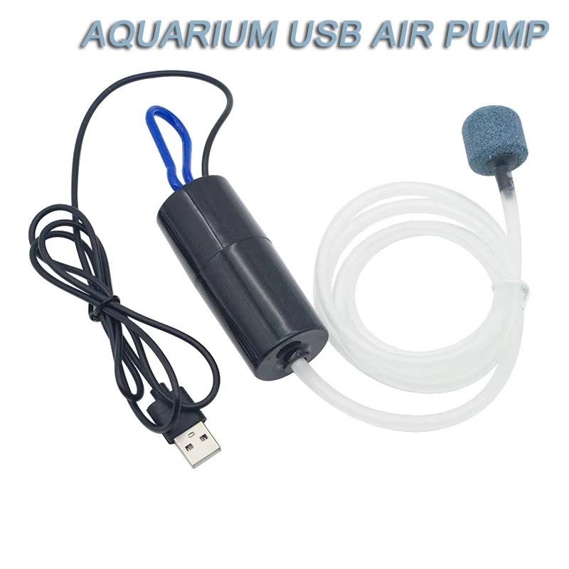مضخة هواء USB للأحواض السمكية، ضاغط هواء صامت لحوض السمك، جهاز أكسجة محمول صغير، ملحقات أحواض السمك 5 فولت