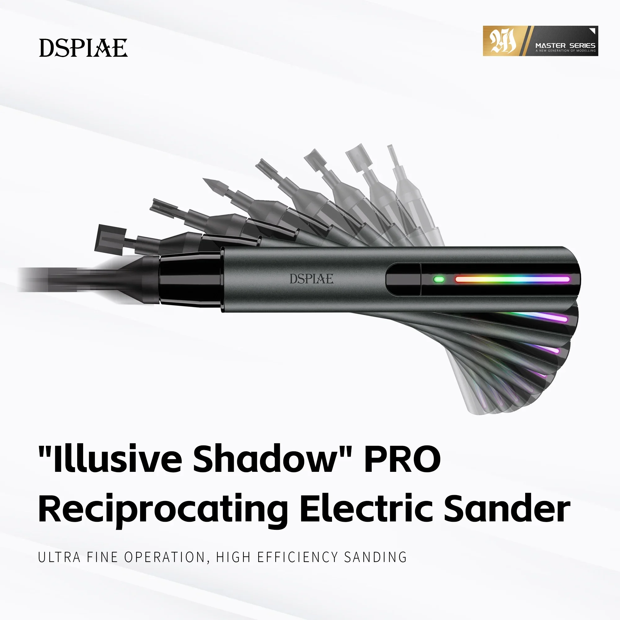 DSPIAE ES-A PRO مطحنة كهربائية محسّنة Illusive Shadow لأدوات تجميع موديل جاندام
