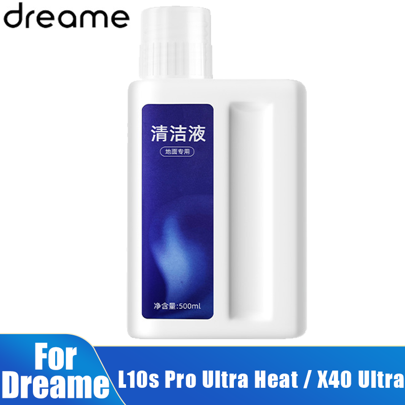 سائل تنظيف 500 مل لاستبدال حل التنظيف الكهربائي Dreame X40 Ultra\X30 Ultra\H11/H11 Max/H12/H13/H12 Pro / M12 /W10