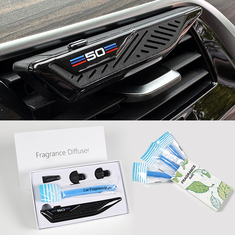 معطر هواء للسيارة على شكل شفرة لسيارات BMW F30 F10، ناشر عطر للتهوية، حامل عطر مع شرائط قابلة لإعادة التعبئة