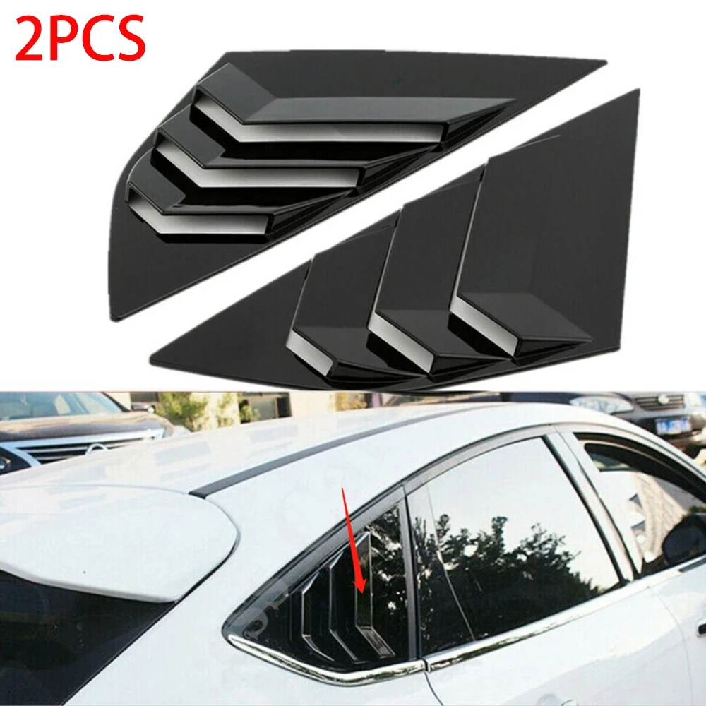 1 Pairs النافذة الخلفية Louvers سيارة تنفيس الجانب Tuyere Louvers تنفيس لفورد فوكس ST RS MK3 2012-2018