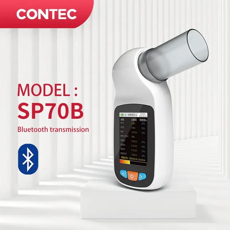 كونتيك جهاز قياس التنفس الرقمي SP70B تشخيص التنفس الرئوي فيتالوغراف قياس التنفس