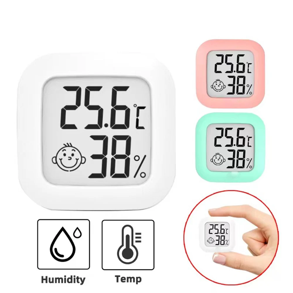 الرقمية LCD ميزان الحرارة الرطوبة غرفة داخلية صغيرة الإلكترونية درجة الحرارة مقياس الرطوبة الاستشعار محطة الطقس للمنزل