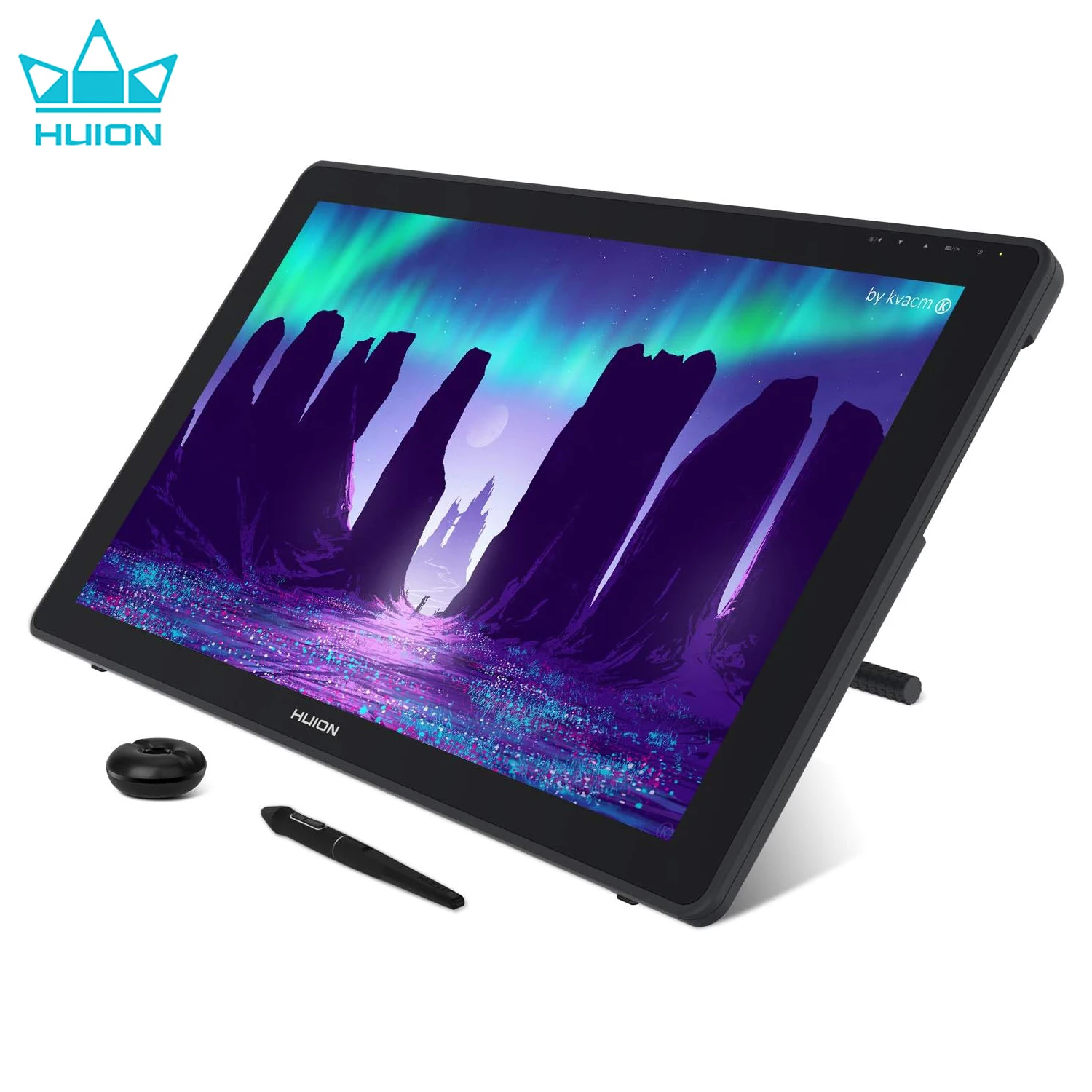 شاشة لوحية رسومات Huion-Kamvas 22 ، شاشة عرض قلم ، متوافقة مع النوافذ ، ماك ، لينكس ، أندرويد ، USB ، GEN1 ، DP1.2