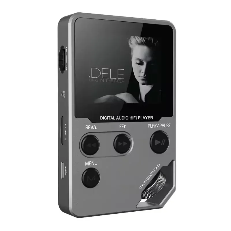 مشغل موسيقى MP3 بلوتوث C5 8 جيجابايت بدون فقدان، جسم من سبائك الزنك، أدوات تحكم دوارة، اتصال لاسلكي، راديو FM، مسجل صوت