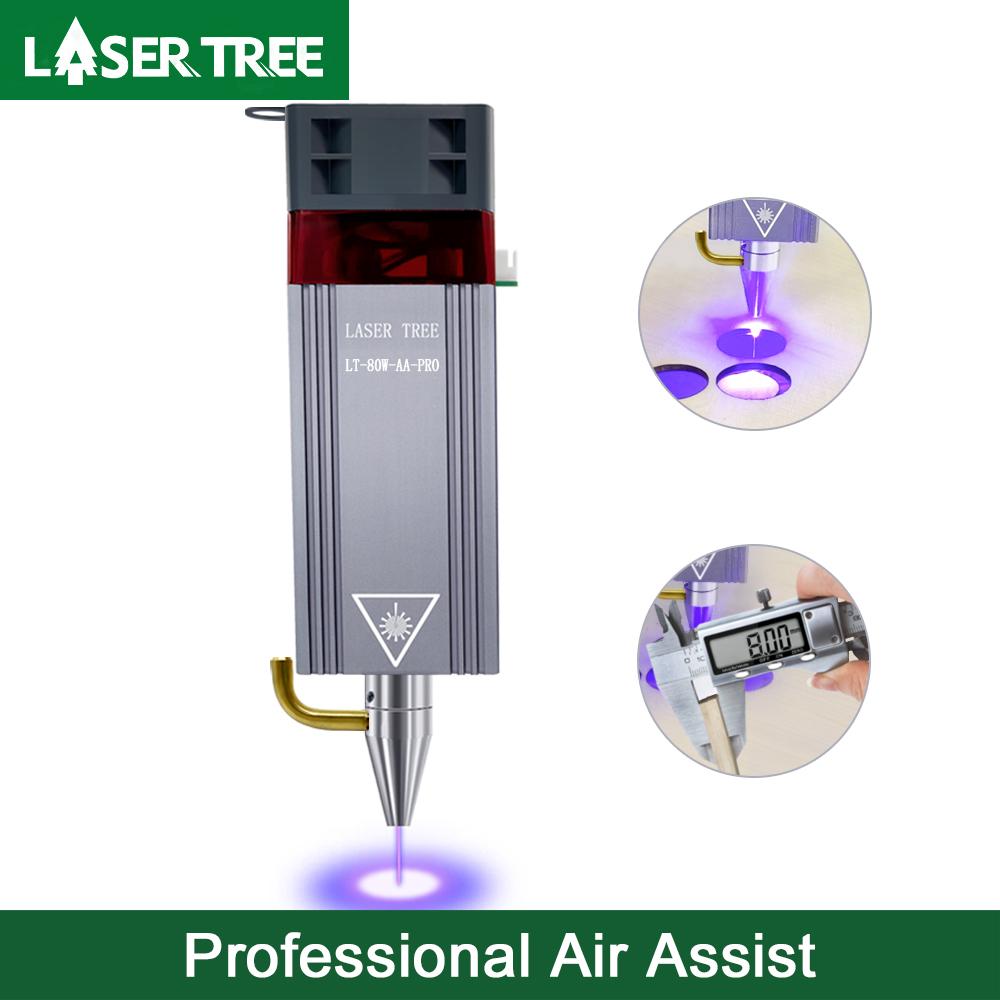 شجرة الليزر 20 واط 10 واط 5 واط وحدة الليزر مساعدة الهواء 450nm الضوء الأزرق الليزر رئيس لآلة قطع النقش بالليزر أداة وسم الخشب