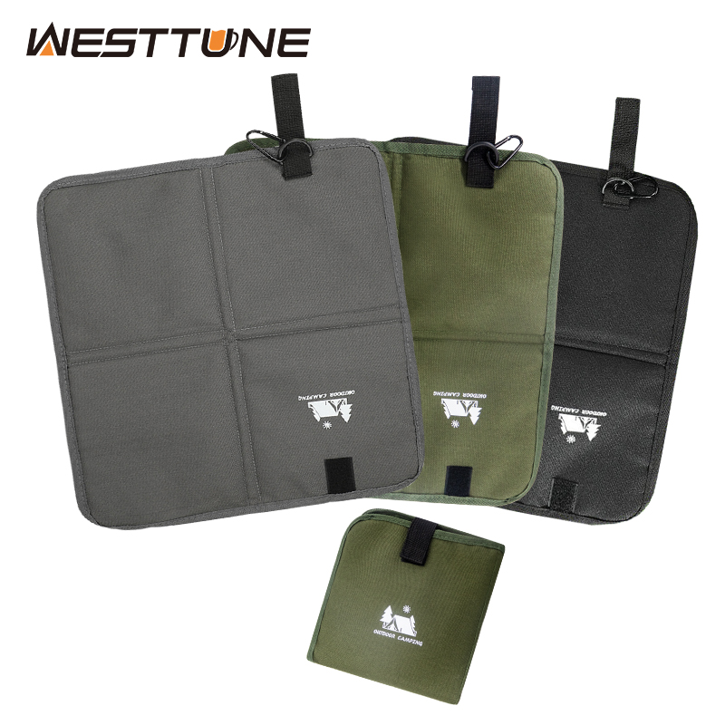 WESTTUNE طوي وسادة الجلوس في الهواء الطلق 600D أكسفورد القماش مقاوم للماء وسادة الشاطئ المحمولة المشي لمسافات طويلة التخييم وسادة الجلوس للسفر