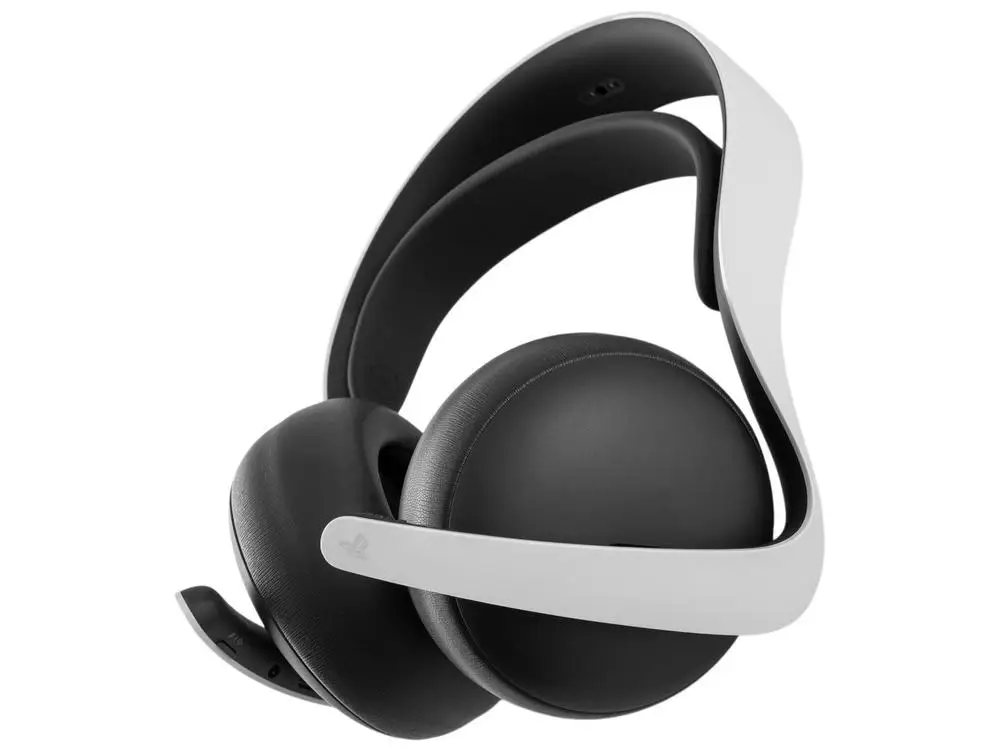 سماعة رأس لاسلكية سوني بلايستيشن بولس إيليت لجهاز بلاي ستيشن 5 يو إس بي بي2 باللون الأبيض
