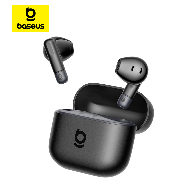 Baseus Bass BS2 Lite سماعات أذن لاسلكية حقيقية بلوتوث 6.0 سماعات أذن شبه داخل الأذن 2-Mic AI ENC 40H وقت اللعب IP55 SuperBass سماعات أذن