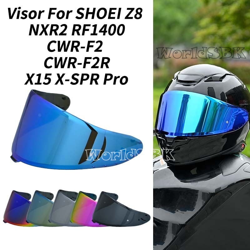 خوذة قناع ل SHOEI Z8 NXR2 RF1400 RF-1400 CWR-F2 CWR-F2R X15 X-Fifteen X-SPR Pro درع واقية من الشمس أجزاء خوذة الزجاج الأمامي