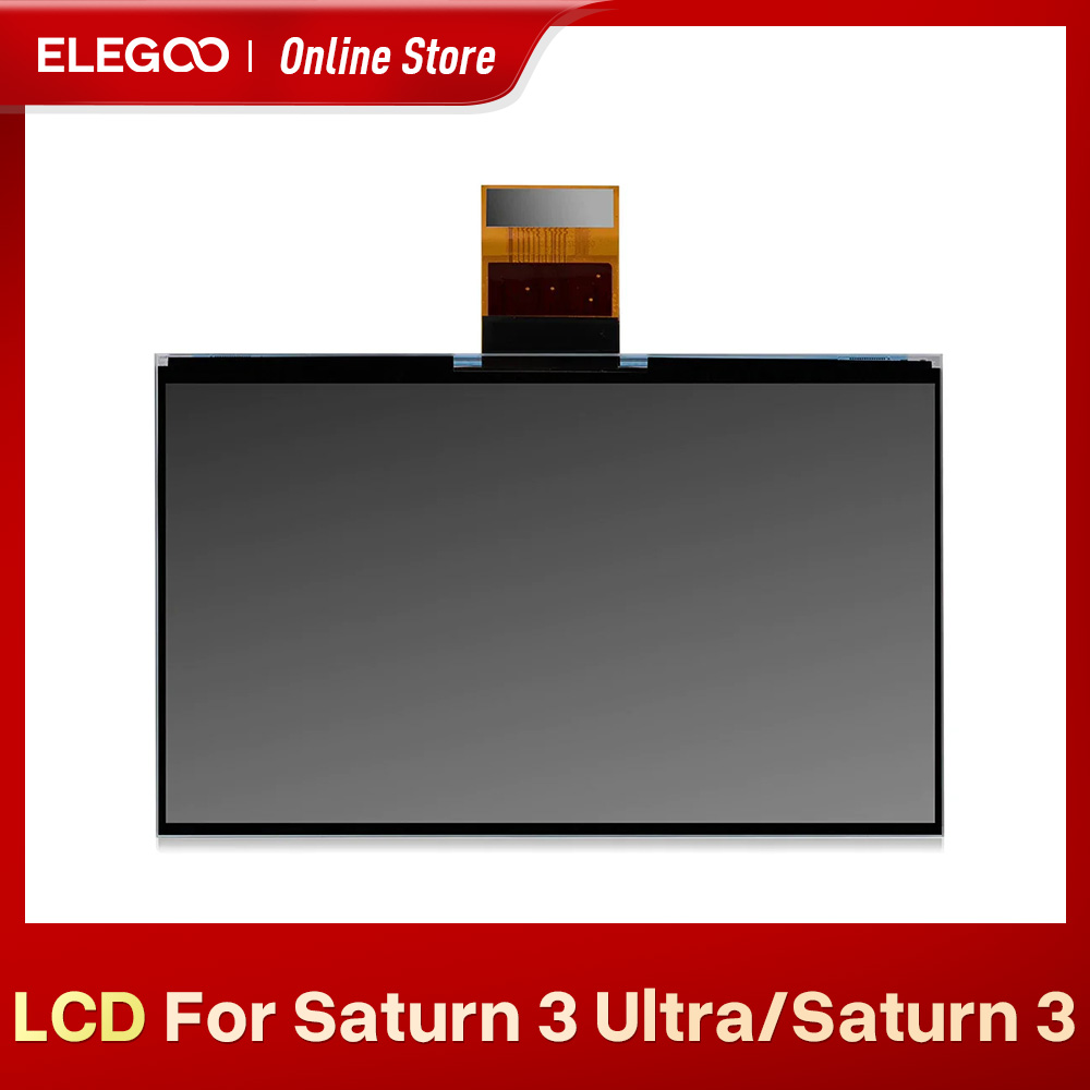 شاشة ELEGOO LCD لطابعة SATURN 3 ULTRA 12K/SATURN 3 LCD ثلاثية الأبعاد مقاس 10 بوصة 12K أحادية بدقة 11520x5120 وزجاج مقسى 9H