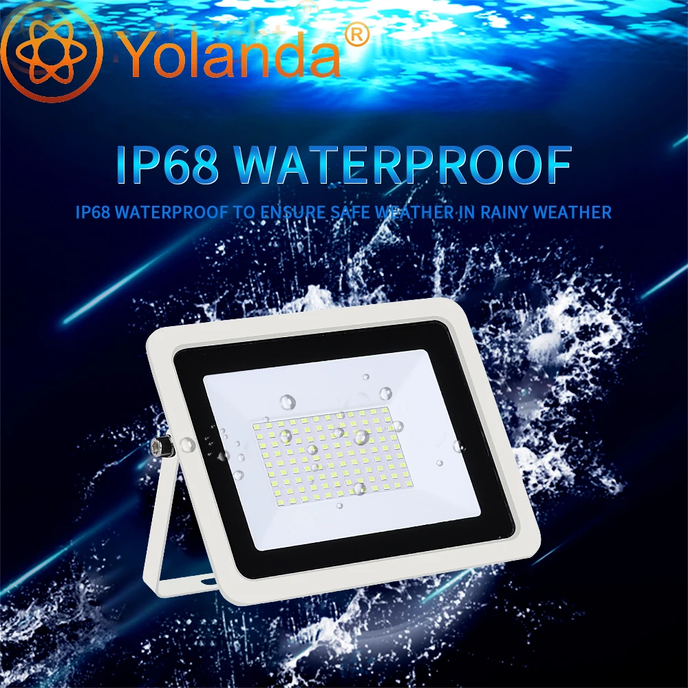 LED الكاشف 110 فولت/220 فولت في الهواء الطلق IP68 عاكس ضوء 100 واط 50 واط 30 واط 20 واط 10 واط الأضواء ضوء الشارع الجدار ضوء فناء الإضاءة.