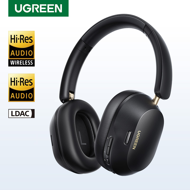 UGREEN Max5c سماعة لاسلكية تعمل بالبلوتوث سماعات ANC 43dB نشط إلغاء الضوضاء مرحبا الدقة LDAC 75H سماعات الصوت المكاني سماعة