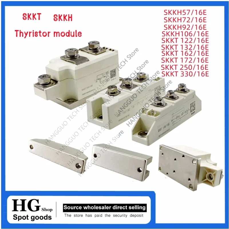 وحدة تحكم SKKT-Thyristor Diode ، SKKH42 ، 57 ، 72 ، 92 ، من من ، من من من ، من ، من ، من ، من ، 16E ، وحدة IGBT ، نصف متحكم ، الثايرستور ، SKKT106/16E