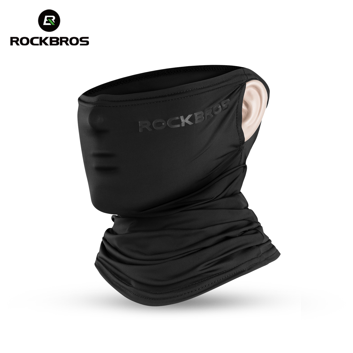 ROCKBROS واقية من الشمس الجليد الحرير الدراجات قناع الوجه UV400 امتصاص العرق تنفس باندانا المشي لمسافات طويلة دراجة نارية دراجة وشاح قناع