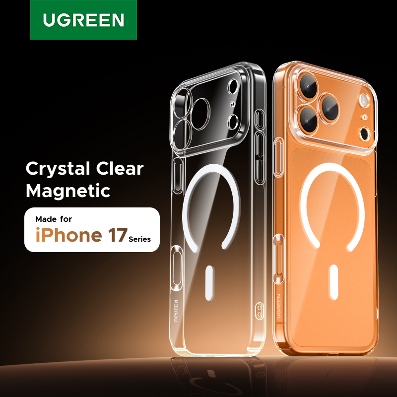 حافظة مغناطيسية UGREEN لهاتف آيفون 17 برو حافظة مضادة للصدمات لهاتف آيفون 17 16 15 14 Pro Air 17pro max حافظة Magsafe Macsafe