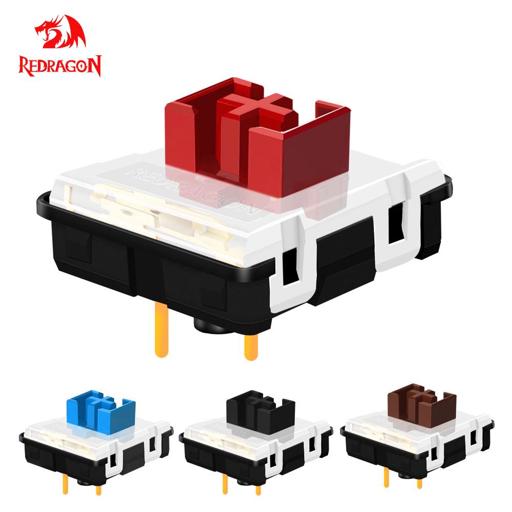 REDRAGON SMD RGB MX الانظار 5.5 التبديل 3Pin كليكي الخطي اللمس الصامتة الميكانيكية لوحة المفاتيح الأحمر الأسود الأزرق البني Switche