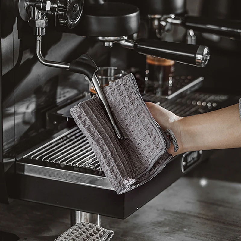 منشفة ماصة فائقة للبارستا منشفة آلة القهوة منشفة خاصة بدون خيوط منشفة مربعة منشفة تنظيف قهوة منشفة تنظيف آلة القهوة