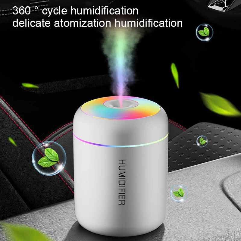 HOMEFISHMini الهواء المرطب Usb ناشر رائحة منقي زيت طبيعي بخاخ ضباب رائع غرفة نوم المنزل LED سطح المكتب المرطب