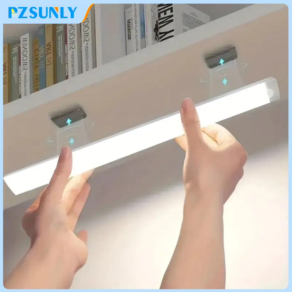 LED محس حركة ضوء لاسلكي LED ضوء الليل نوع C قابلة للشحن ضوء خزانة خزانة مصباح الدرج الخلفية للمطبخ
