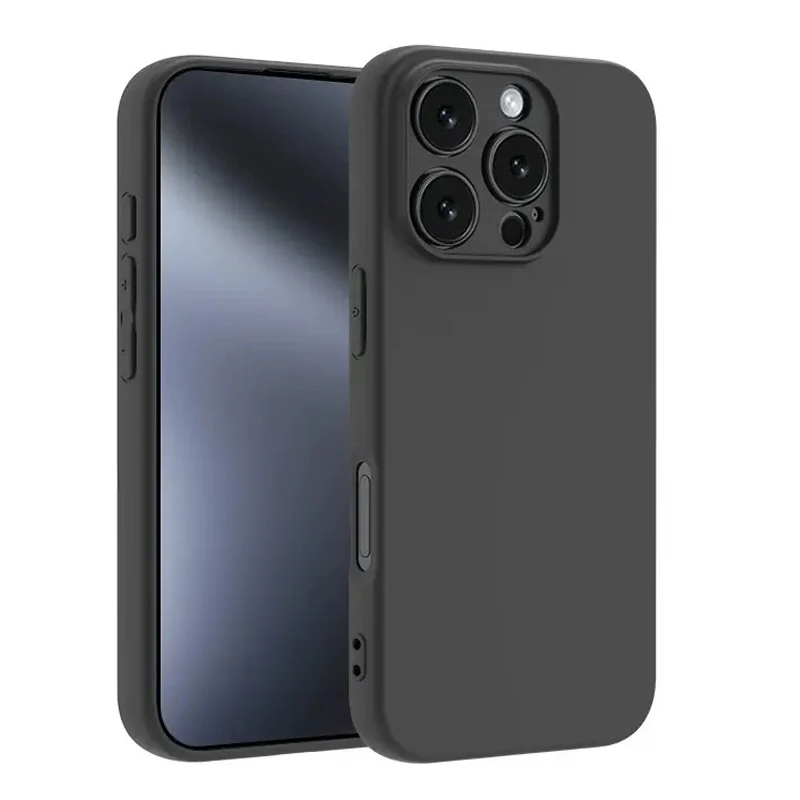 حافظة لهاتف آيفون 11 12 13 14 15 16 Pro Max 15 Plus 12 Mini 16E Xr Xs Max غطاء خلفي ناعم