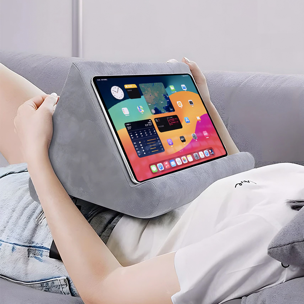 حامل وسادة إسفنجية للكمبيوتر اللوحي لجهاز IPad Samsung Huawei Xiaomi Tablet Holder وسادة دعم للهاتف المحمول وحامل قراءة متعدد الزوايا