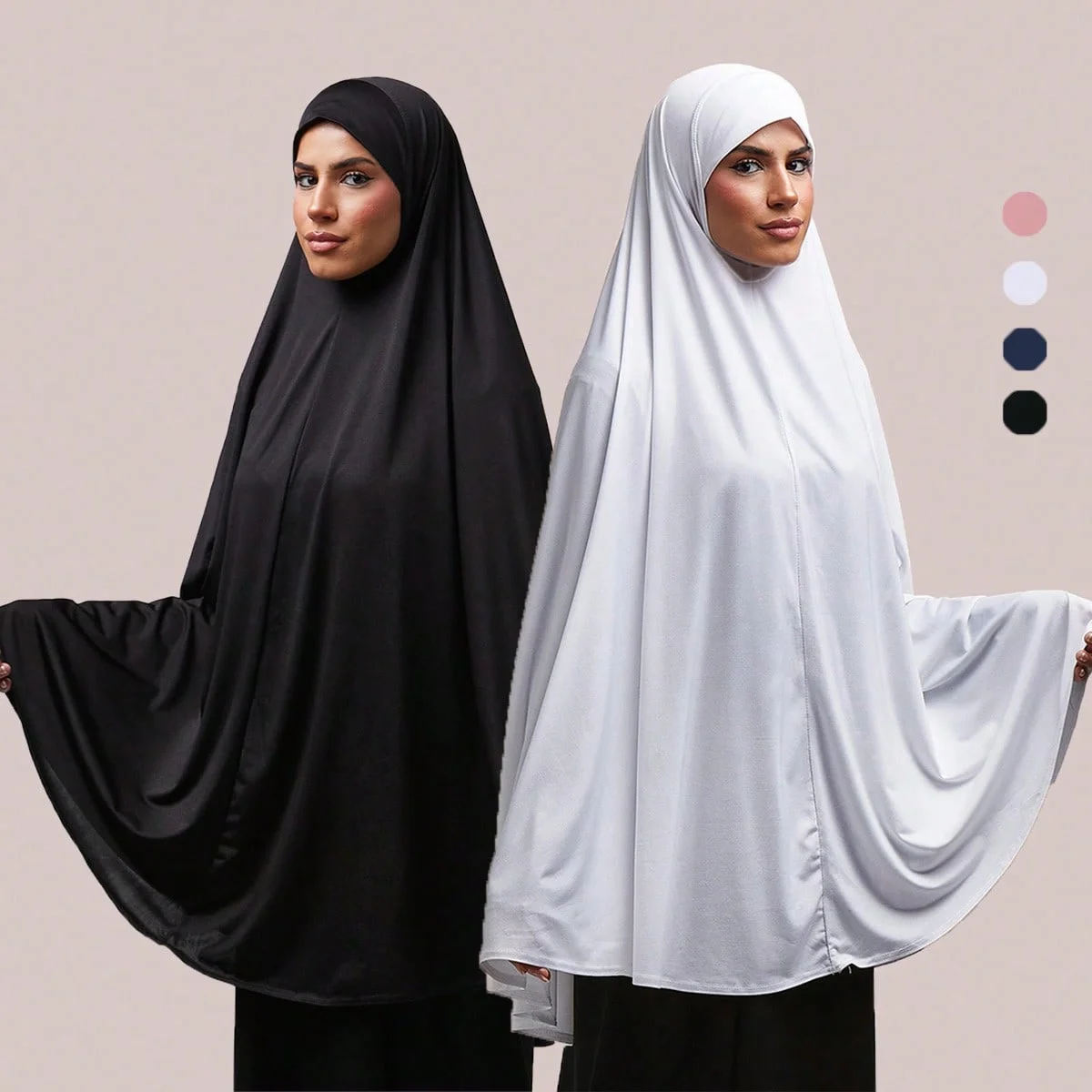 عبايات إسلامية بغطاء كامل ملابس نسائية بلون سادة حجاب داخلي شال طويل قسط القطن القنب الحجاب رمضان الصلاة فستان نسائي