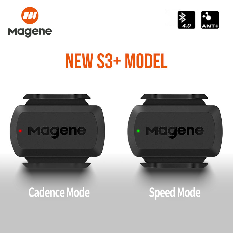 Magene S3 + مستشعر إيقاع السرعة ANT Bluetooth عداد السرعة للكمبيوتر مستشعر مزدوج ملحقات الدراجة المتوافقة مع WahooOnelap Zwift
